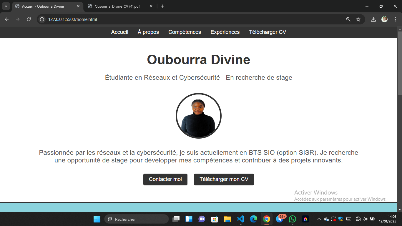 Portfolio Étudiante BTS SIO SISR